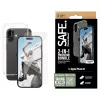 PanzerGlass SAFE. by ® 2-in-1 Protection Bundle iPhone 16, Apple, Apple - iPhone 16, applicazione a secco, resistente ai graffi, resistente agli urti, trasparente, 1 pz.