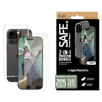 PanzerGlass SAFE. by 2-in-1 Protection Bundle iPhone '24 6.3 pollici Pro