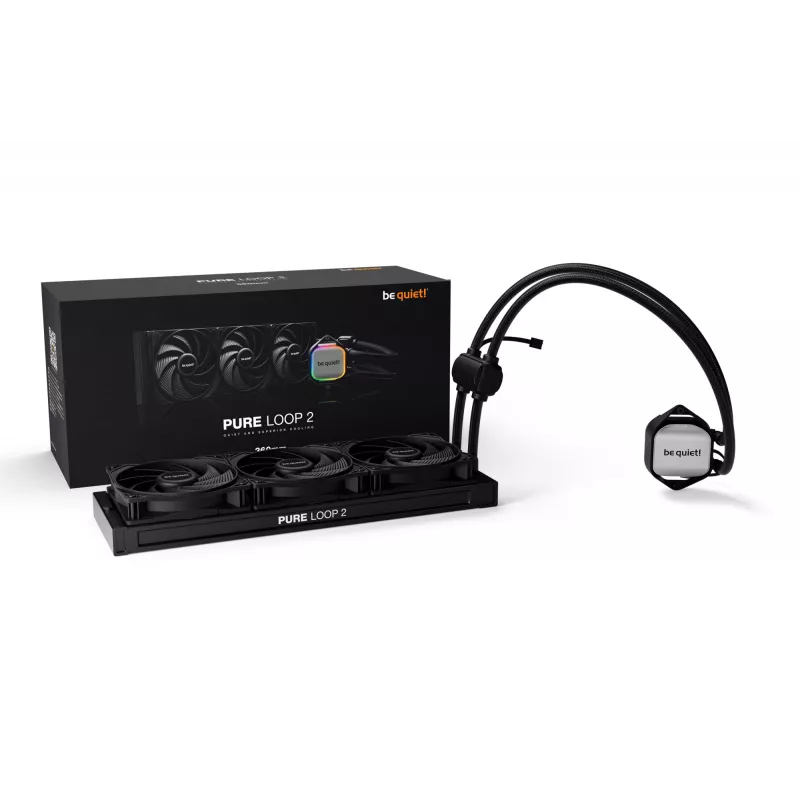 be quiet! Pure Loop 2 | 360mm Raffreddamento a liquido all-in-one per processore 12 cm nero 1 pz.