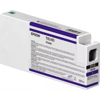 Epson Confezione singola viola T824D00 UltraChrome HDX 350ml, viola, inchiostro pigmentato, 350 ml, 1 pz.