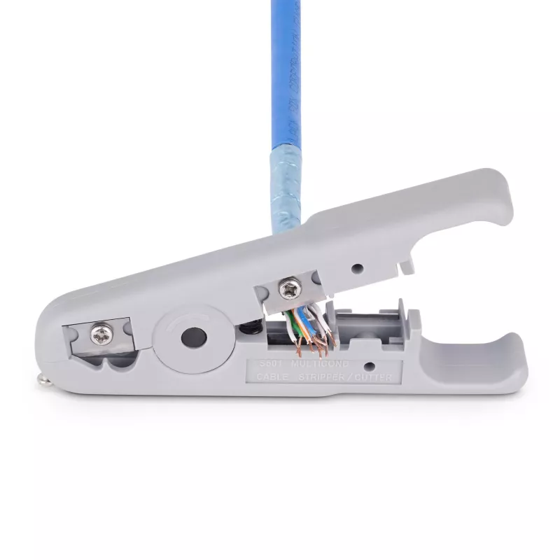 StarTech.com spelafili e tagliacavi per cavi di rete, spelafili professionale per cavi UTP/FTP/STP/coax, utensile spelafili e taglia rotante