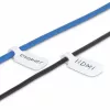 StarTech.com etichette per cavi da 3,5 pollici (9cm), confezione da 100, bianco, etichette per cavi con chiusura a gancio, etichette per cavi scrivibili per la gestione dei cavi, set di etichette per l'identificazione dei cavi