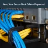 StarTech.com organizzatore per gestione cavi 1U 19 pollici – gancio a D per rack di rete/server – pannello orizzontale per cavi per data center con fori di passaggio, incl. materiale di montaggio – EIA/ECA-310-E