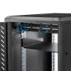 StarTech.com ripiano per rack server 2HE – ripiano universale a mensola per armadio e rack di rete 19 inch – acciaio ad alta portata – portata 20 kg – ripiano profondo 400 mm, nero