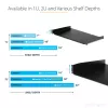 StarTech.com ripiano per rack server 2HE – ripiano universale a mensola per armadio e rack di rete 19 inch – acciaio ad alta portata – portata 20 kg – ripiano profondo 400 mm, nero