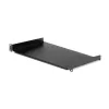 StarTech.com ripiano fisso per rack server 1U - ripiano universale a mensola in acciaio profondo 25,4 cm per rack AV/rete 19 pollici - robusto - portata 20 kg, nero
