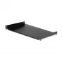 StarTech.com ripiano fisso per rack server 1U - ripiano universale a mensola in acciaio profondo 25,4 cm per rack AV/rete 19 pollici - robusto - portata 20 kg, nero