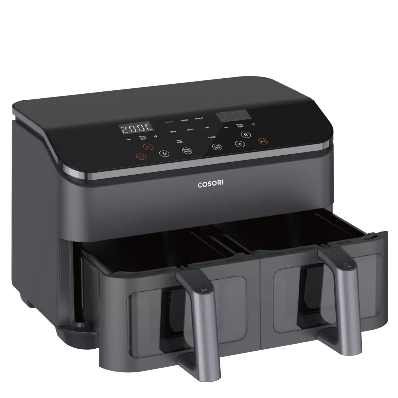 Cosori Dual Basket Chef Edition doppio 8,5 L friggitrice ad aria a sé stante 1750 W nero, argento