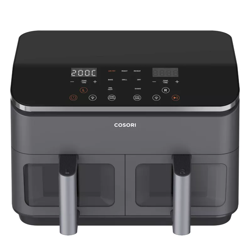 Cosori Dual Basket Chef Edition doppio 8,5 L friggitrice ad aria a sé stante 1750 W nero, argento