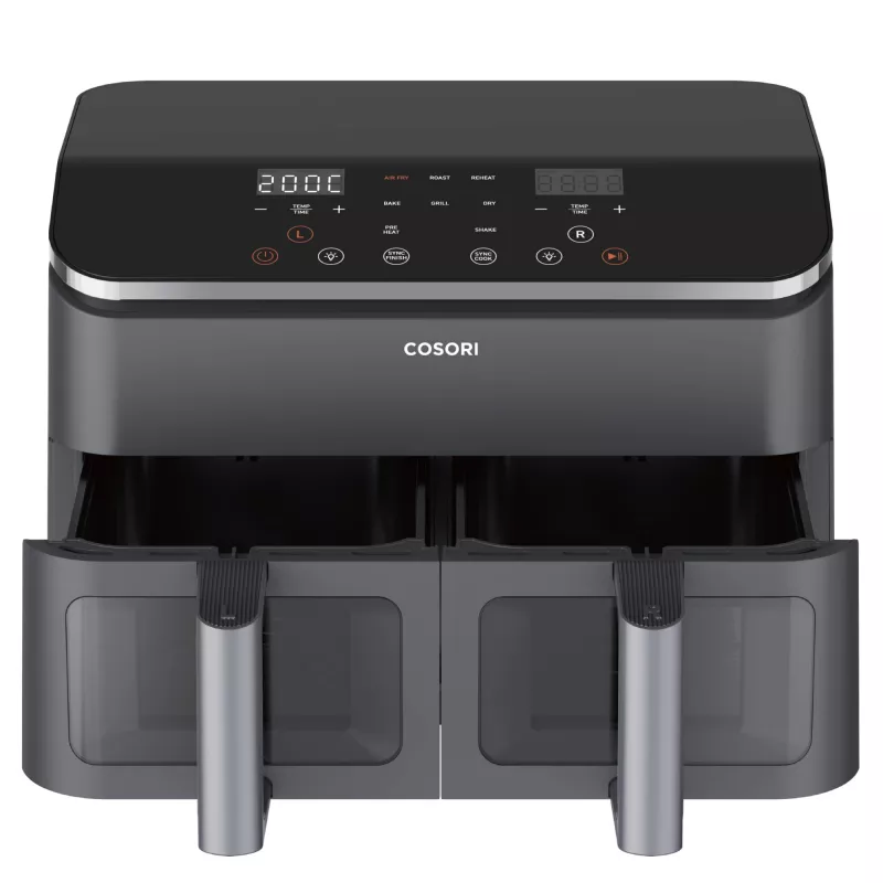 Cosori Dual Basket Chef Edition doppio 8,5 L friggitrice ad aria a sé stante 1750 W nero, argento