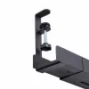 StarTech.com vaschetta per gestione cavi sottoscrivania, organizzatore per cavi regolabile in lunghezza, montaggio a morsetto, nessuna foratura necessaria, supporto per ciabatte, nero
