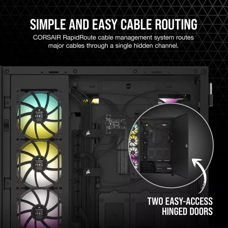 Case PC Corsair 7000D Airflow full tower nero