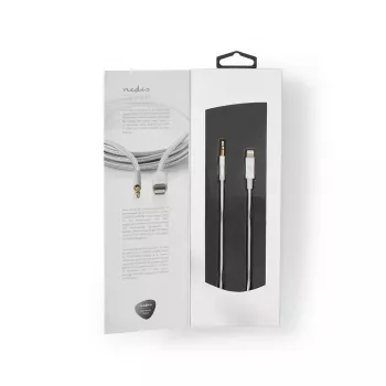 Nedis CCTB39940AL10 cavo Lightning 1m alluminio connettore 3,5 mm