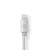 Nedis CCTB39940AL10 cavo Lightning 1m alluminio connettore 3,5 mm