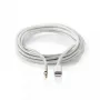 Nedis CCTB39940AL10 cavo Lightning 1m alluminio connettore 3,5 mm