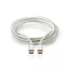 Cavo USB Nedis CCTB60800AL20 USB 2.0 2 m USB C argento