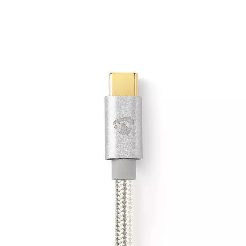 Cavo USB Nedis CCTB60800AL20 USB 2.0 2 m USB C argento