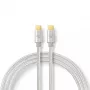 Cavo USB Nedis CCTB60800AL20 USB 2.0 2 m USB C argento