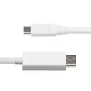StarTech.com cavo USB-C a DisplayPort 1.2 6ft (2m), bidirezionale, 4K 60Hz, bianco, cavo adattatore video per Apple MacBook Pro / Air M1 M2 M3 M4, Mac Mini / Studio, compatibile Thunderbolt