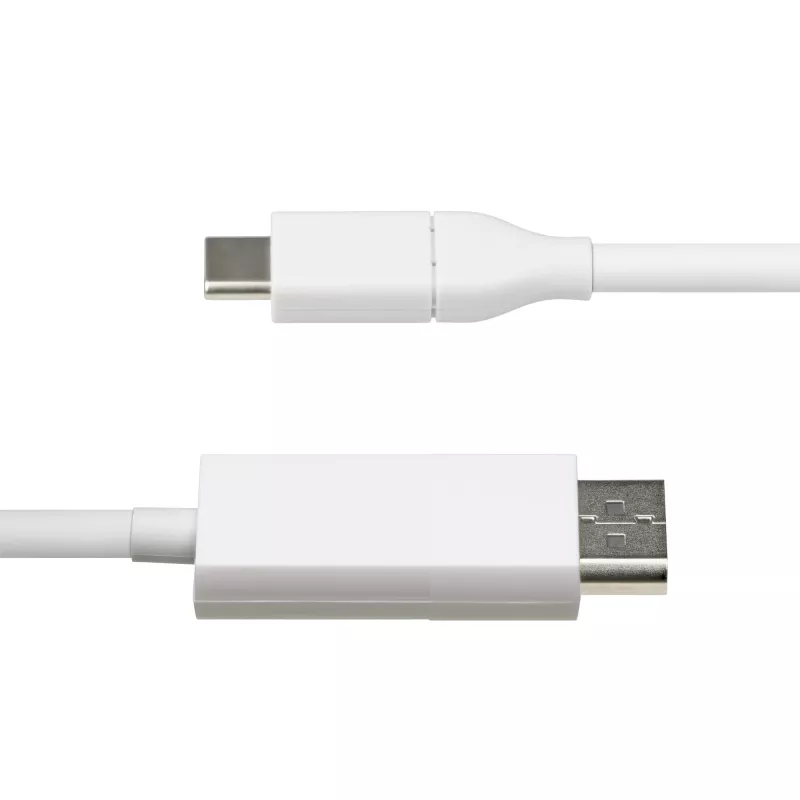 StarTech.com cavo USB-C a DisplayPort 1.2 6ft (2m), bidirezionale, 4K 60Hz, bianco, cavo adattatore video per Apple MacBook Pro / Air M1 M2 M3 M4, Mac Mini / Studio, compatibile Thunderbolt
