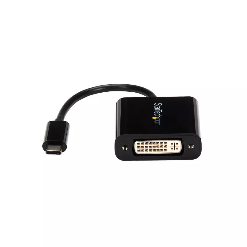 StarTech.com adattatore USB-C a DVI – nero – 1920x1200 – convertitore video USB Type-C per monitor/schermo/proiettore DVI-D – versione aggiornata CDP2DVIEC