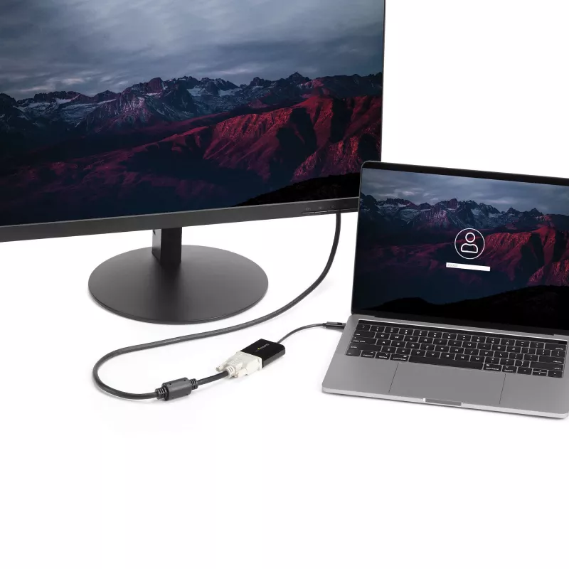 StarTech.com adattatore USB-C a DVI – nero – 1920x1200 – convertitore video USB Type-C per monitor/schermo/proiettore DVI-D – versione aggiornata CDP2DVIEC