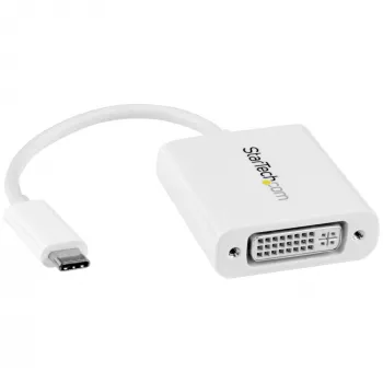 StarTech.com adattatore USB-C a DVI - bianco, 3.2 Gen 2 (3.1 Gen 2), USB Type-C, uscita DVI, 1920 x 1200 pixel