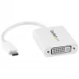StarTech.com adattatore USB-C a DVI - bianco, 3.2 Gen 2 (3.1 Gen 2), USB Type-C, uscita DVI, 1920 x 1200 pixel