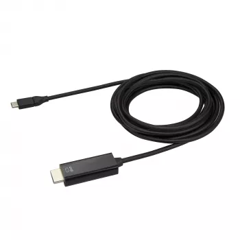 StarTech.com cavo USB-C a HDMI 3m – 4K 60Hz cavo adattatore video USB Type-C a HDMI 2.0 – compatibile Thunderbolt 3 – laptop a monitor/display HDMI – DP 1.2 Alt Mode HBR2 – nero