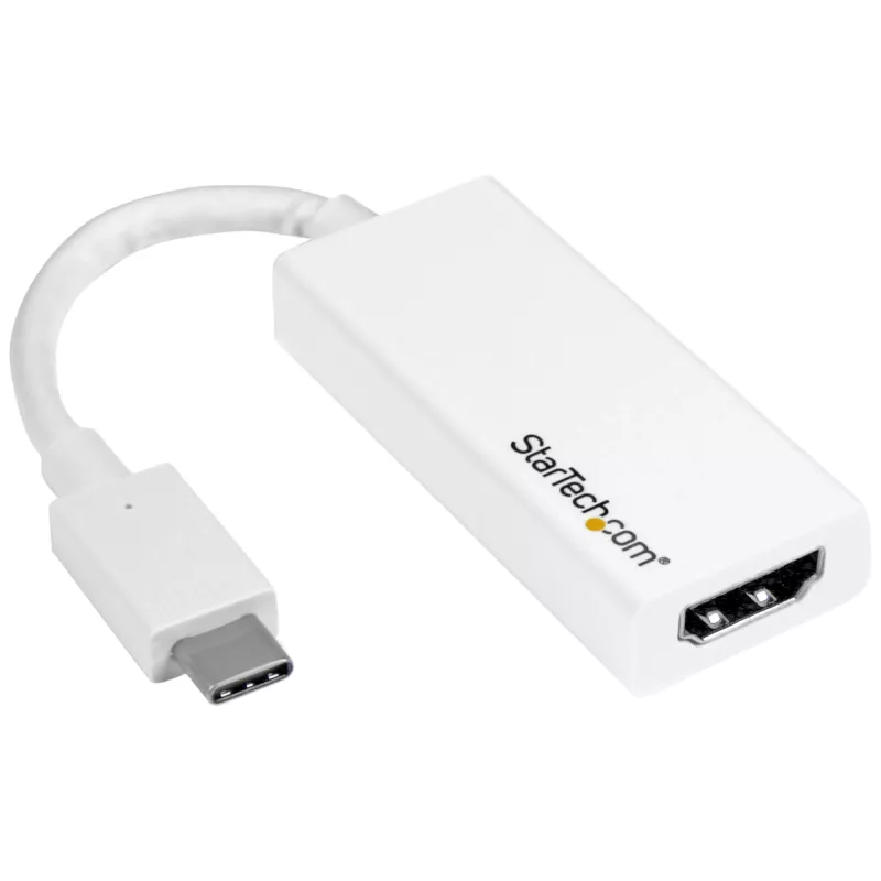 StarTech.com adattatore USB-C a HDMI - bianco - 4K 60Hz, USB Type-C, uscita HDMI, 3840 x 2160 pixel