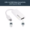 StarTech.com adattatore USB-C a HDMI - bianco - 4K 60Hz, USB Type-C, uscita HDMI, 3840 x 2160 pixel