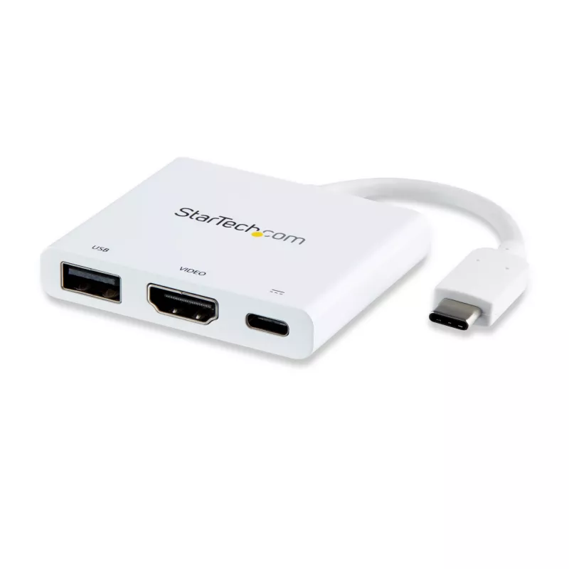 StarTech.com adattatore multiporta USB-C con HDMI – porta USB 3.0 – 60 W PD – bianco