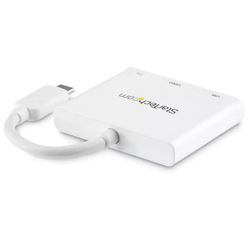 StarTech.com adattatore multiporta USB-C con HDMI – porta USB 3.0 – 60 W PD – bianco