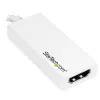 StarTech.com adattatore USB-C a HDMI con 4K 30Hz - bianco, USB Type-C, uscita HDMI, 3840 x 2160 pixel