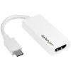 StarTech.com adattatore USB-C a HDMI con 4K 30Hz - bianco, USB Type-C, uscita HDMI, 3840 x 2160 pixel