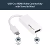 StarTech.com adattatore USB-C a HDMI con 4K 30Hz - bianco, USB Type-C, uscita HDMI, 3840 x 2160 pixel