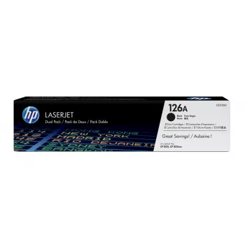 HP 126A confezione da 2 cartucce toner originali LaserJet, 2400 pagine, nero, 2 pz.