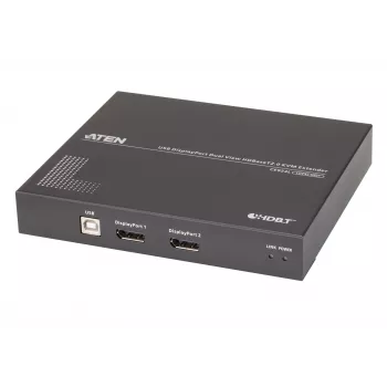 ATEN extender KVM USB DisplayPort Dual View HDBaseT™ 2.0 (4K@100m per vista singola)