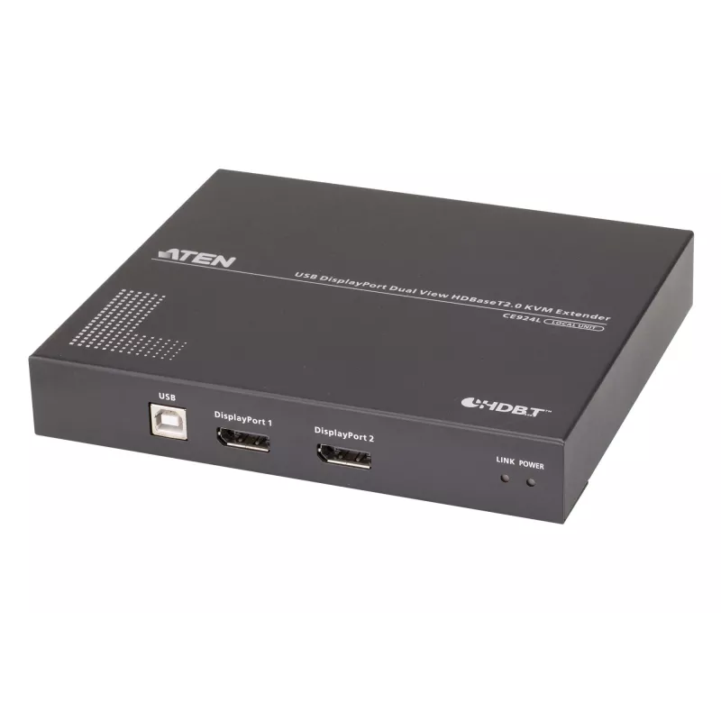 ATEN extender KVM USB DisplayPort Dual View HDBaseT™ 2.0 (4K@100m per vista singola)