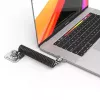 Cavo di sicurezza con lucchetto Compulocks CL02H Dual Head Coiled T-bar