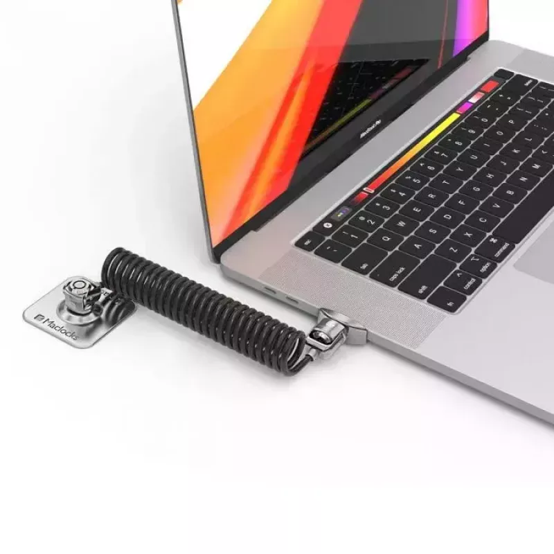 Cavo di sicurezza con lucchetto Compulocks CL02H Dual Head Coiled T-bar