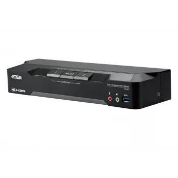 Switch KVM ATEN 2 porte 4K DisplayPort Dual-Display Mini-Matrix Boundless