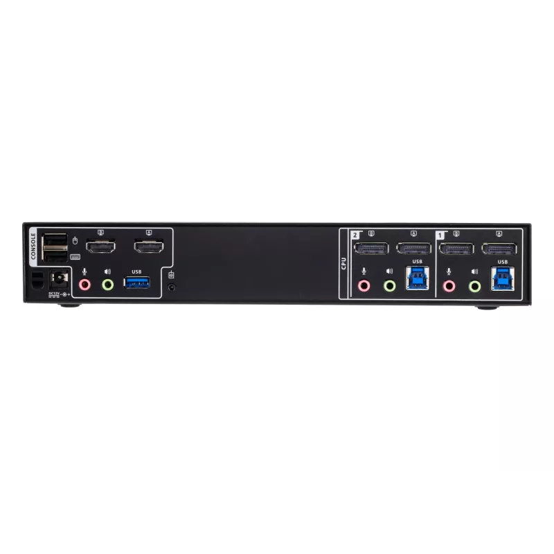 Switch KVM ATEN 2 porte 4K DisplayPort Dual-Display Mini-Matrix Boundless