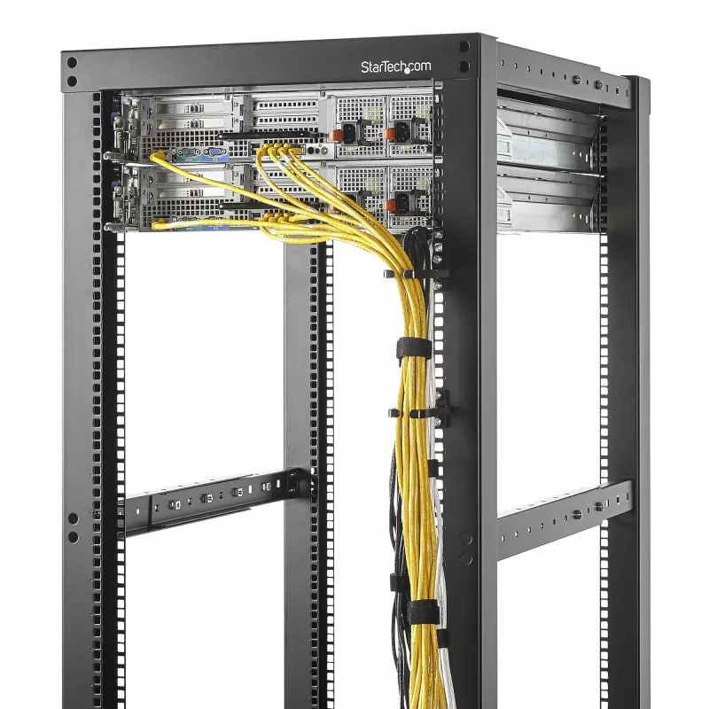 StarTech.com confezione da 5 ganci a D verticali 1U per gestione cavi, organizzatore cavi per rack server/armadi 19