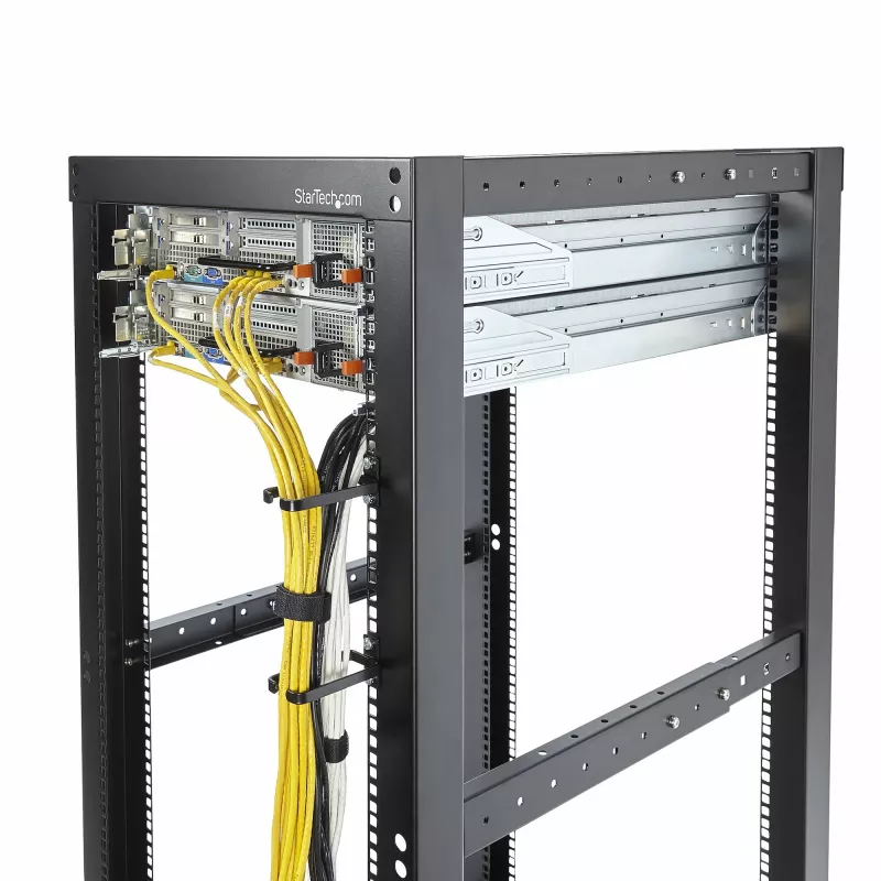 StarTech.com confezione da 5 ganci a D verticali 1U per gestione cavi, organizzatore cavi per rack server/armadi 19