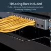 StarTech.com staffe orizzontali per gestione cavi con offset 10,2 cm per rack – confezione da 10