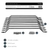 StarTech.com staffe orizzontali per gestione cavi con offset 10,2 cm per rack – confezione da 10