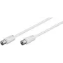 Cavo coassiale Microconnect COAX025W 2,5 m bianco