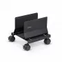 StarTech.com carrello per tower PC, caddy mobile per CPU su ruote (rotelle), carico max 21 kg, supporto regolabile per case PC, supporto da pavimento per desktop, dolly in acciaio