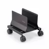 StarTech.com carrello per tower PC, caddy mobile per CPU su ruote (rotelle), carico max 21 kg, supporto regolabile per case PC, supporto da pavimento per desktop, dolly in acciaio